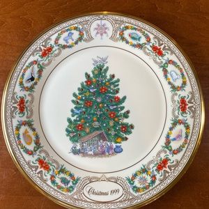 Lenox Annual Christmas Tree Plate 1999 Mexico